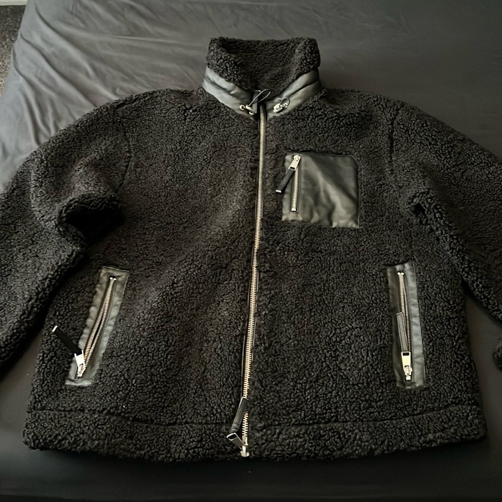 River Island | Borg Funnel Neck Jacket